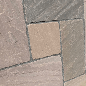 Autumn Brown Tumbled & Aged Paving